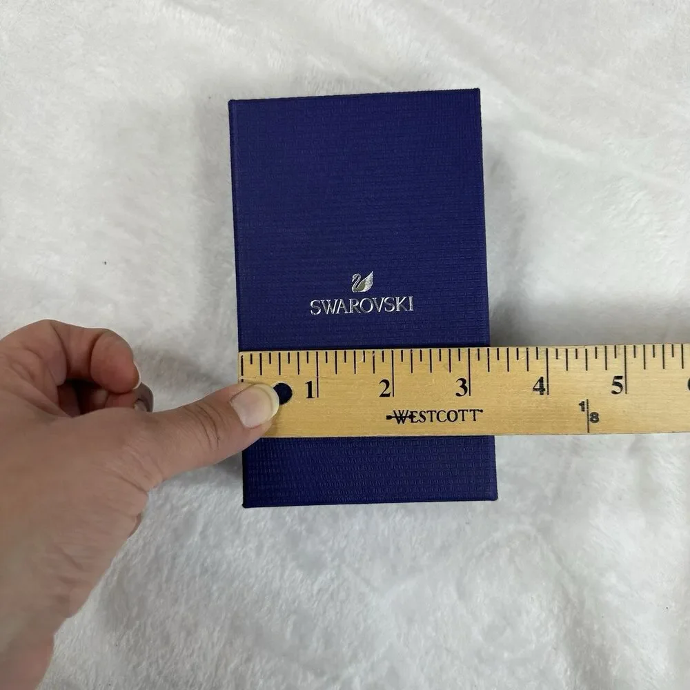 Swarovski Blue Jewelry‎ Box w/ Insert & Sleeve Authentic Gift Packaging